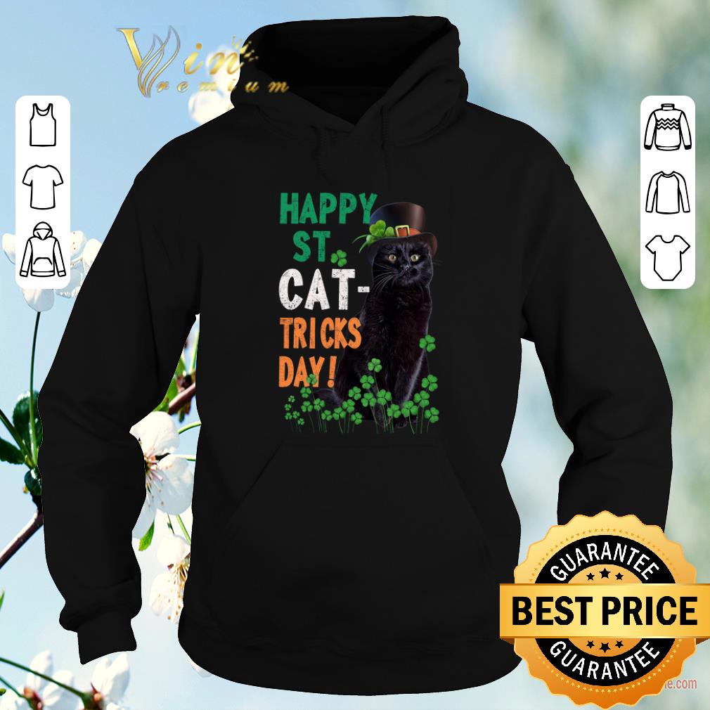 Top Happy St Cat Tricks day St Patrick day black cat shirt sweater 4 - Top Happy St Cat-Tricks day St. Patrick day black cat shirt sweater