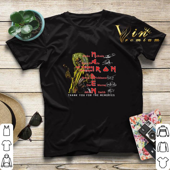45 years 1975-2020 Iron Maiden signatures Nicko McBrain shirt 45 years 1975 2020 Iron Maiden signatures Nicko McBrain shirt 4 - 45 years 1975-2020 Iron Maiden signatures Nicko McBrain shirt