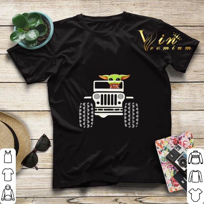 Baby Yoda driving Jeep Star Wars shirt sweater 4 - Baby Yoda driving Jeep Star Wars shirt sweater