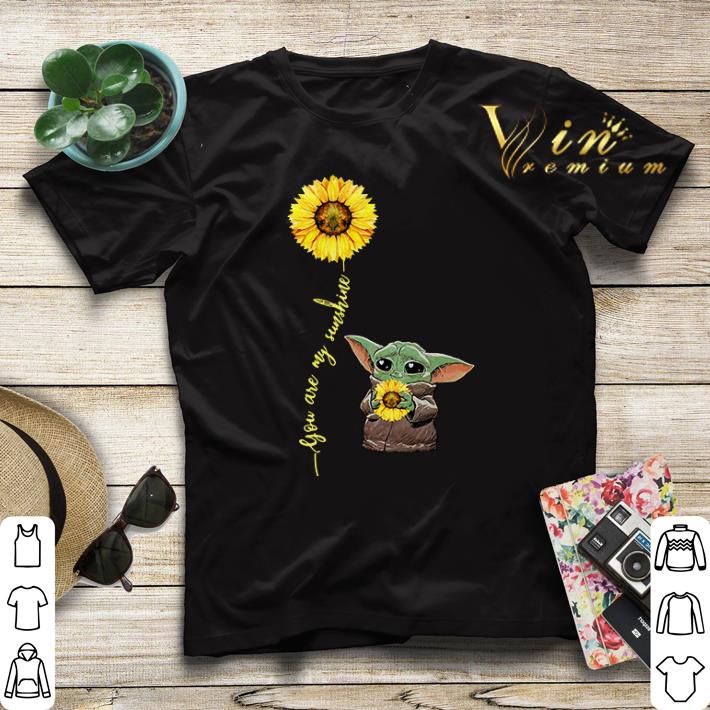 Baby Yoda hug sunflower you are my sunshine Star Wars shirt sweater 4 - Baby Yoda hug sunflower you are my sunshine Star Wars shirt sweater