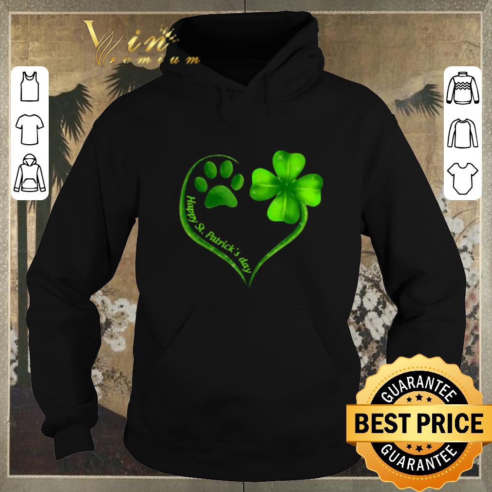 Funny Love dog paw heart happy St Patrick s day shirt sweater 4 - Funny Love dog paw heart happy St. Patrick’s day shirt sweater
