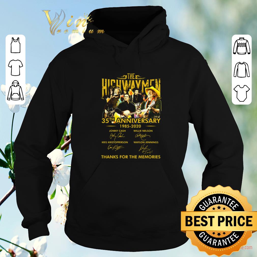 Funny The Highwaymen 35th anniversary signatures thanks for the memories shirt sweater Funny The Highwaymen 35th anniversary signatures thanks for the memories shirt sweater 4 - Funny The Highwaymen 35th anniversary signatures thanks for the memories shirt sweater