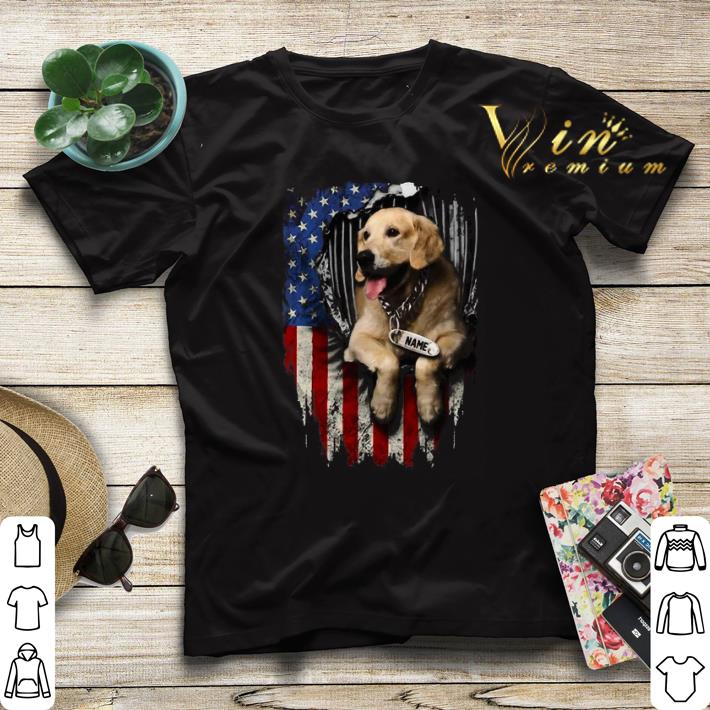 Golden Retriever dog name American flag shirt sweater 4 - Golden Retriever dog name American flag shirt sweater