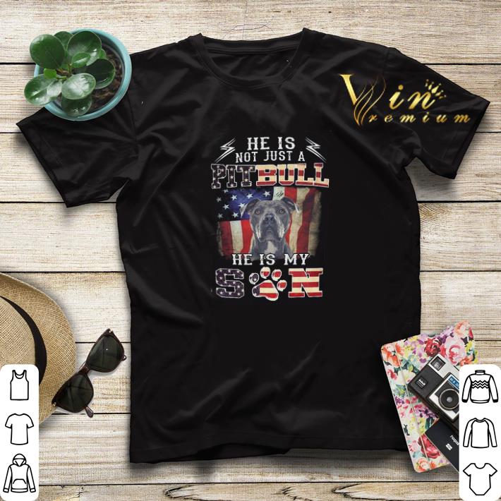 He is not just a Pitbull he is my son American flag shirt sweater 4 - He is not just a Pitbull he is my son American flag shirt sweater