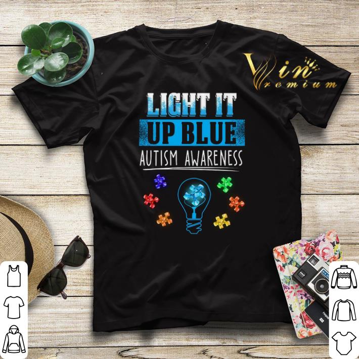 Light bulb light it up blue Autism awareness shirt sweater Light bulb light it up blue Autism awareness shirt sweater 4 - Light bulb light it up blue Autism awareness shirt sweater