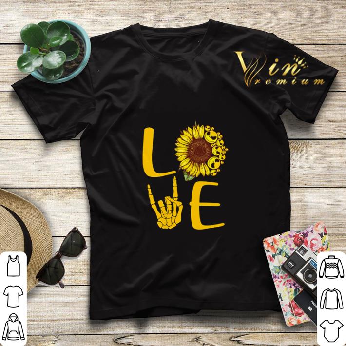 Love Sunflower Jack Skeleton Rock and roll shirt 4 - Love Sunflower Jack Skeleton Rock and roll shirt