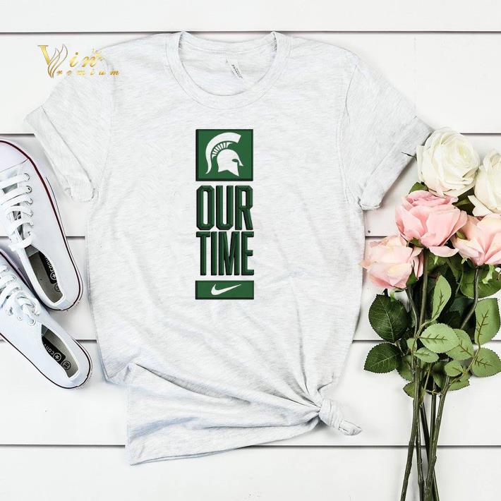 Michigan State Spartans logo basketball Our Time 2020 shirt sweater 4 - Michigan State Spartans logo basketball Our Time 2020 shirt sweater