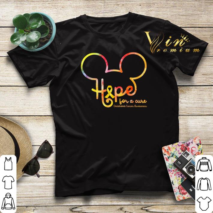 Mickey Mouse hope for a cure childhood cancer awareness shirt sweater 4 - Mickey Mouse hope for a cure childhood cancer awareness shirt sweater
