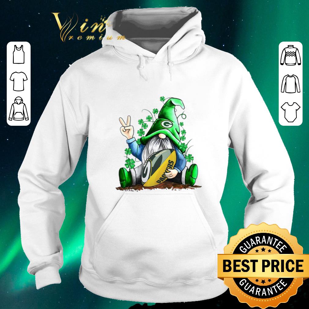 Nice Gnome hug Green Bay Packers St Patrick s Day shirt sweater 4 - Nice Gnome hug Green Bay Packers St. Patrick's Day shirt sweater