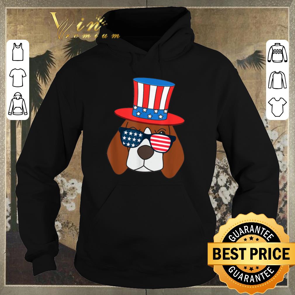 Nice July 4th American Sunglasses USA Flag Patriotic Beagle Dog shirt sweater 4 - Nice July 4th American Sunglasses USA Flag Patriotic Beagle Dog shirt sweater