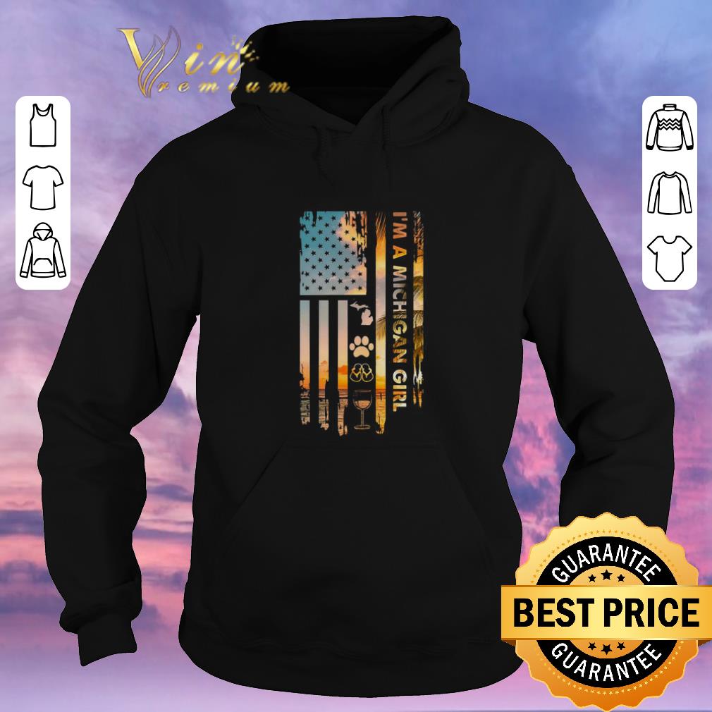 Official American flag I m a Michigan Girl like dog paw flip flops wine shirt sweater 4 - Official American flag I’m a Michigan Girl like dog paw flip flops wine shirt sweater