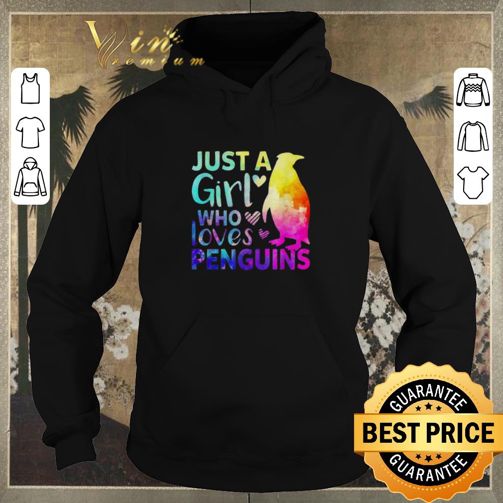 Official Just a girl who loves penguins colors shirt sweater 4 - Official Just a girl who loves penguins colors shirt sweater