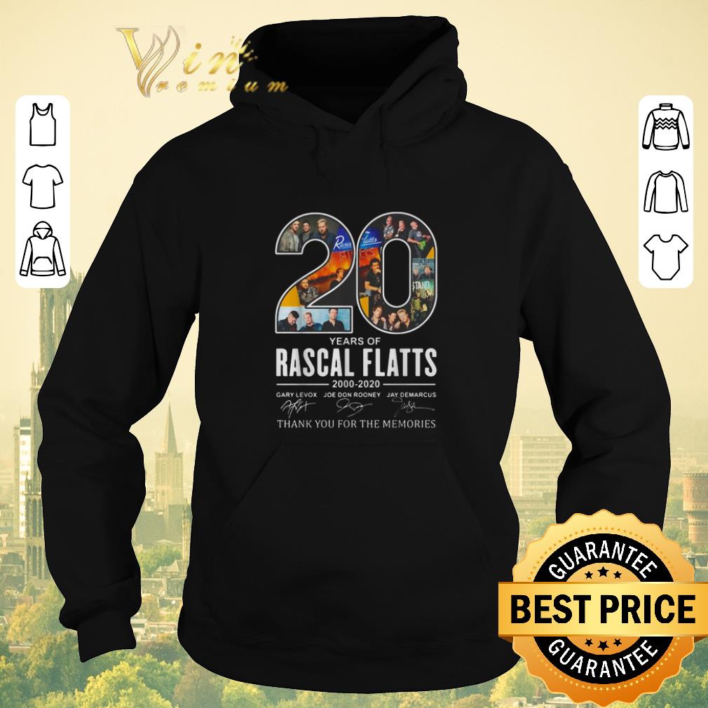 Original 20 years of Rascal Flatts 2000 2020 signatures shirt sweater 4 - Original 20 years of Rascal Flatts 2000-2020 signatures shirt sweater