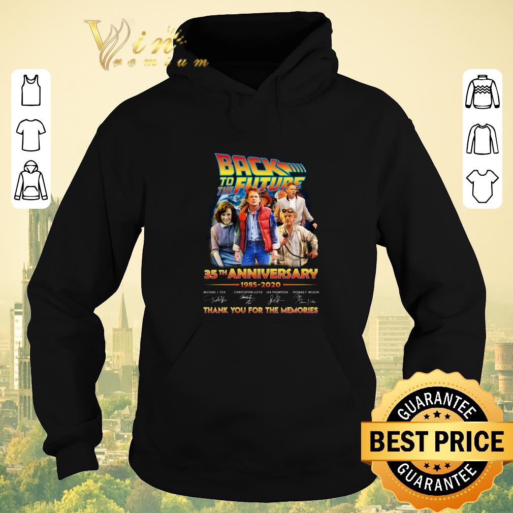 Original Back to the future 35th anniversary thank you for the memories shirt sweater Original Back to the future 35th anniversary thank you for the memories shirt sweater 4 - Original Back to the future 35th anniversary thank you for the memories shirt sweater