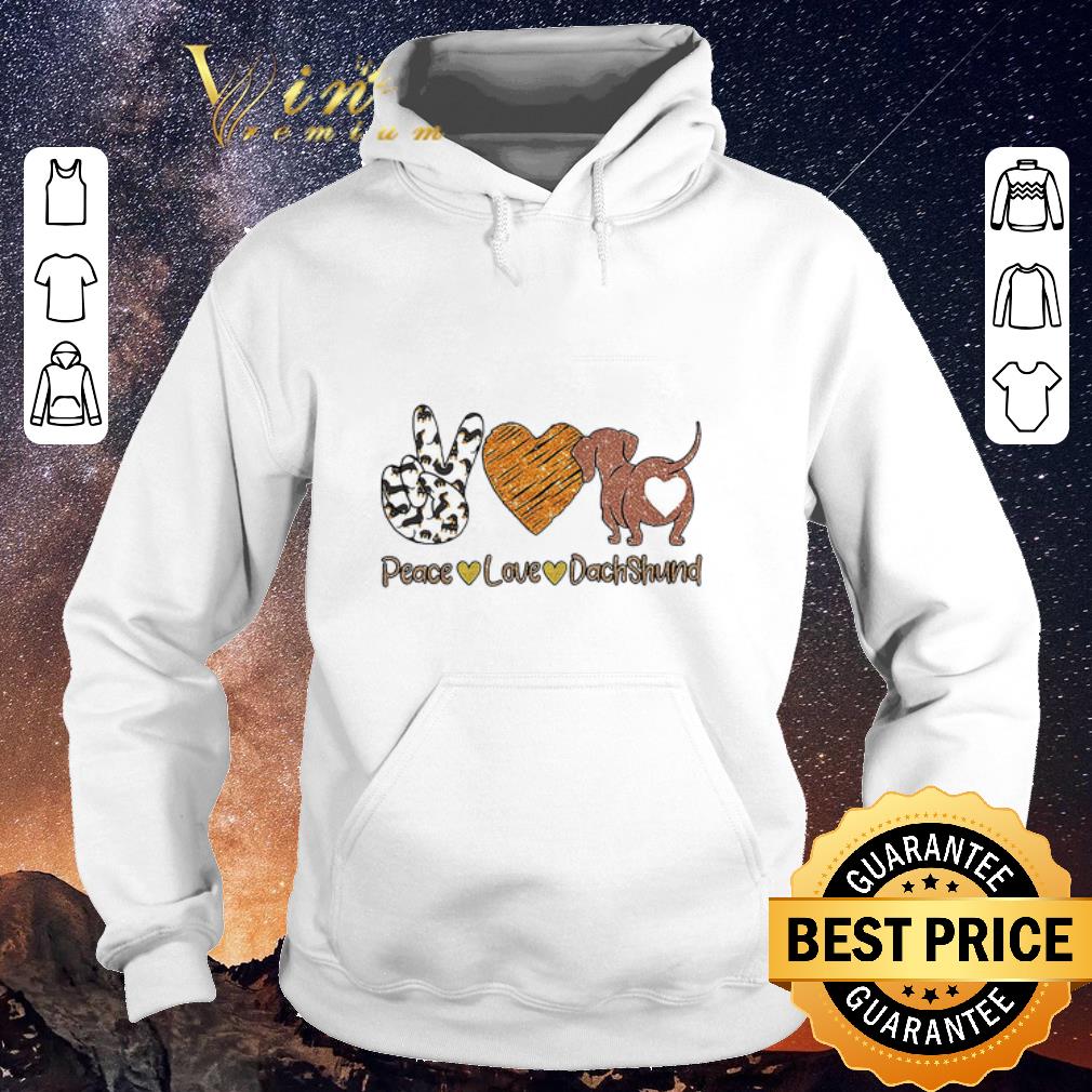 Original Peace Love Dachshund shirt sweater 4 - Original Peace Love Dachshund shirt sweater