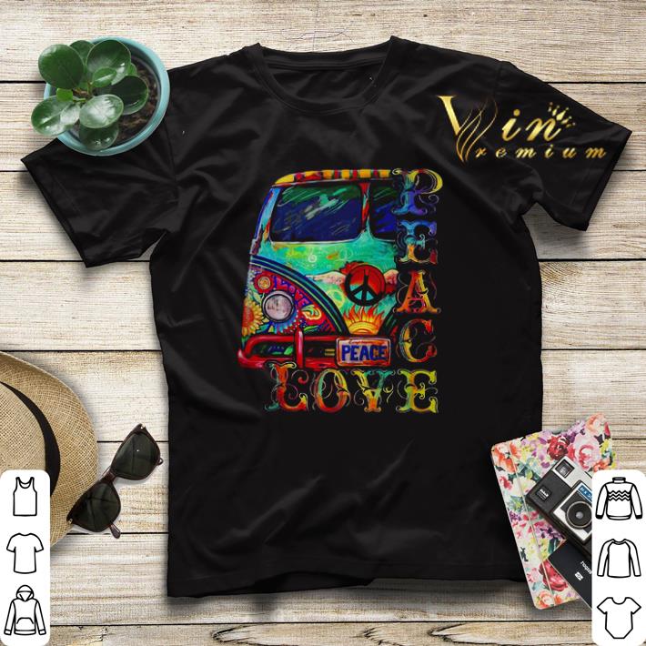 Peace love Hippie bus colors shirt sweater 4 - Peace love Hippie bus colors shirt sweater