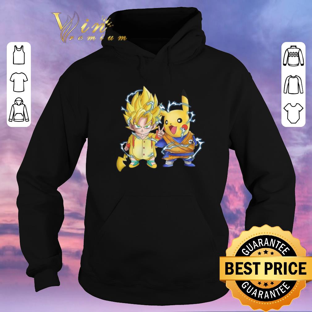 Premium Dragon ball Z Son Goku and Pikachu shirt sweater 4 - Premium Dragon ball Z Son Goku and Pikachu shirt sweater