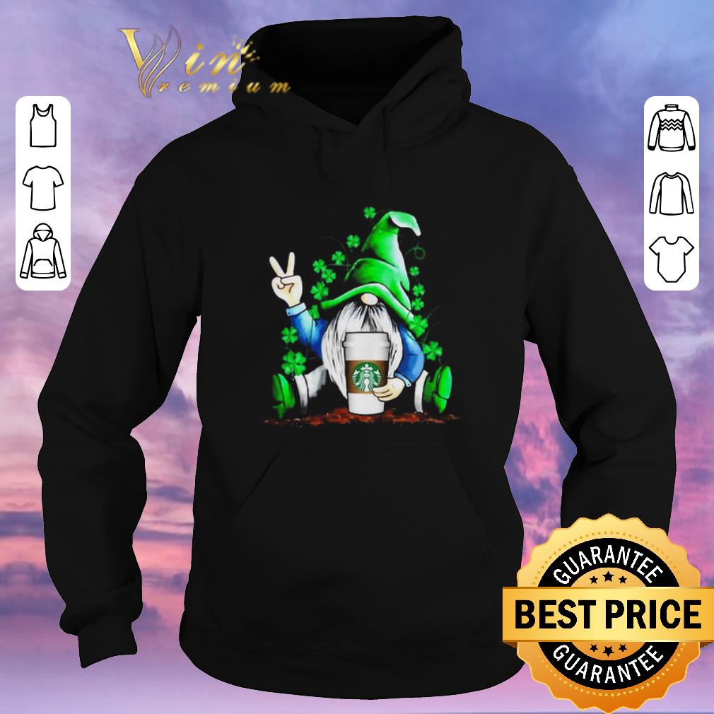 Pretty Gnome hug Starbucks coffee St. Patrick's Day shirt sweater Pretty Gnome hug Starbucks coffee St Patrick s Day shirt sweater 4 - Pretty Gnome hug Starbucks coffee St. Patrick's Day shirt sweater