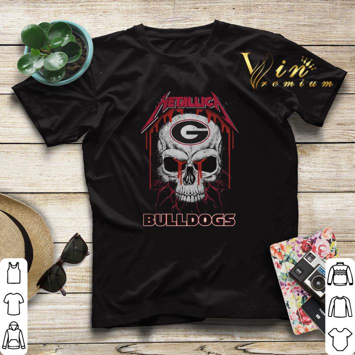 Skull Metallica Georgia Bulldogs Logo shirt sweater 4 - Skull Metallica Georgia Bulldogs Logo shirt sweater