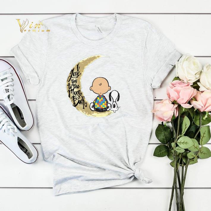 Snoopy Charlie Brown Autism I Love You To The Moon Back shirt sweater 4 1 - Snoopy Charlie Brown Autism I Love You To The Moon & Back shirt sweater