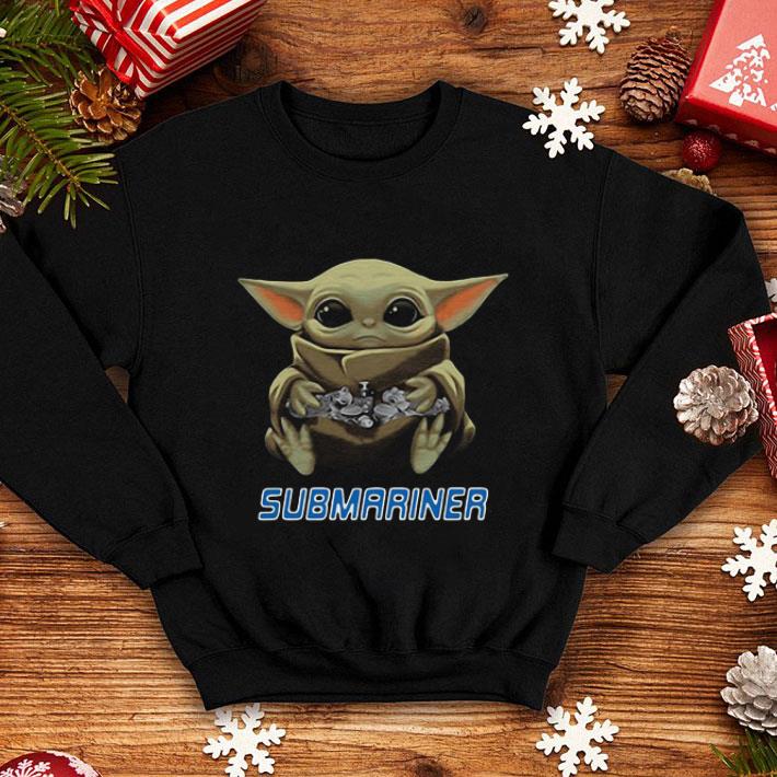 Top Baby Yoda Hug Submariner Star Wars shirt 4 - Top Baby Yoda Hug Submariner Star Wars shirt