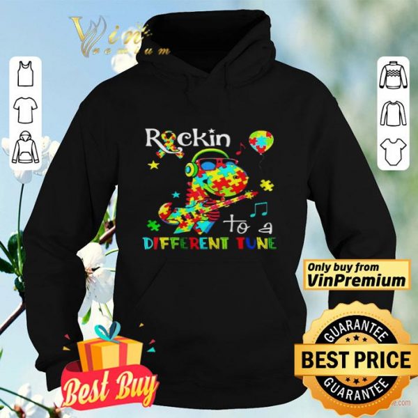 Rockin to a different tune autism shirt
