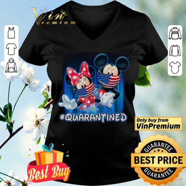 Minnie Mickey Mouse Mask American Flag Quarantined shirt