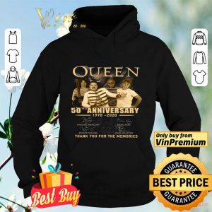 Queen 50nd Anniversary 1970 2020 Signature Thank You For The Memories shirt