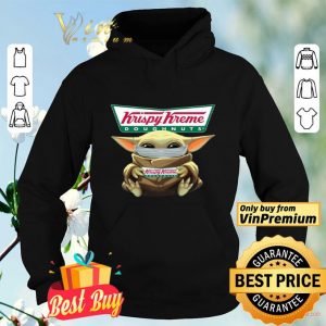 Baby Yoda Face Mask Krispy Kreme doughnuts shirt