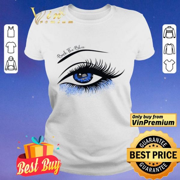 Eye Back The Blue Heart American Flag Thin Blue Line shirt