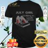 July Girl Walking In God's Grace Book shirt