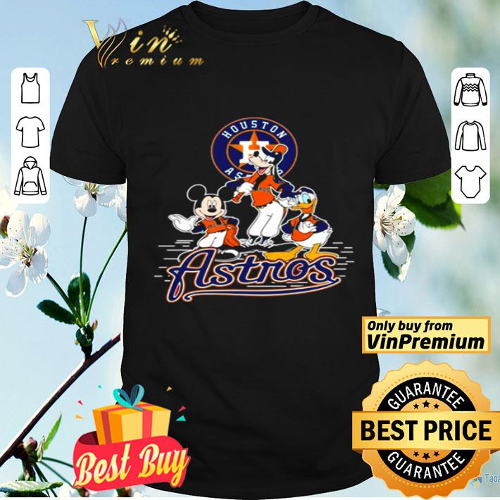 Mickey Mouse Goofy and Donald Duck Houston Astros shirt