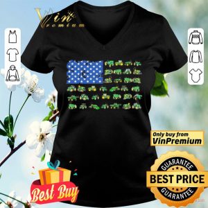 Green trucks american flag shirt