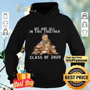 Sloths We Are All In This Together Class Of 2020 shirt