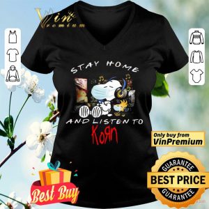 Snoopy Mask Stay Home And Listen To Korn shirt