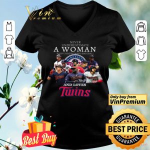 Never Underestimate A Woman Who Understands Baseball And Loves Twins shirt