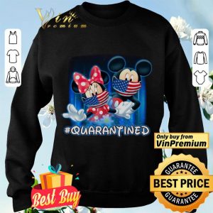 Minnie Mickey Mouse Mask American Flag Quarantined shirt