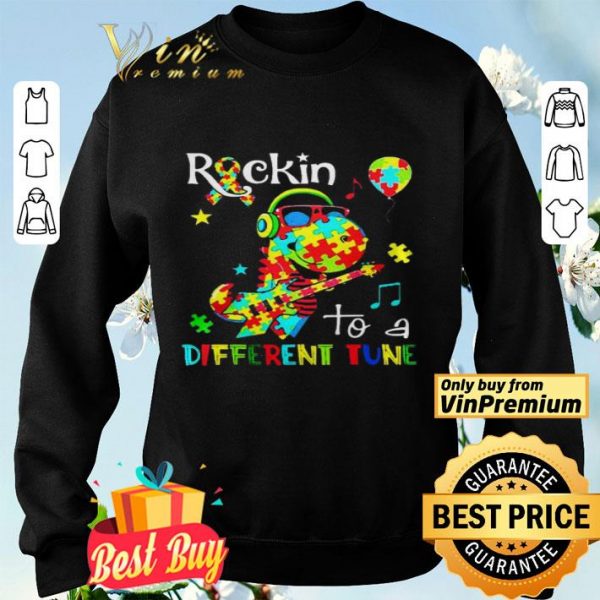 Rockin to a different tune autism shirt