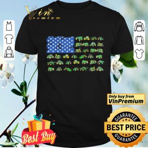 Green trucks american flag shirt