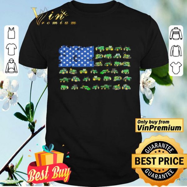 Green trucks american flag shirt