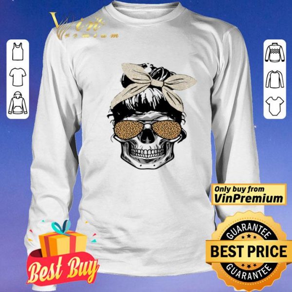 Skull Girl Leopard Bow shirt