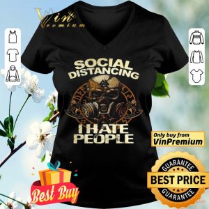 Social distancing I hate people skull shirt