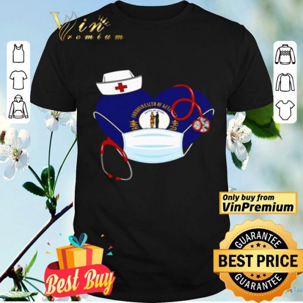 Love Nurse heart Kentucky heart shirt