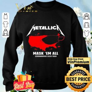 Metallica Mask ‘Em All coronavirus 2020 tour shirt