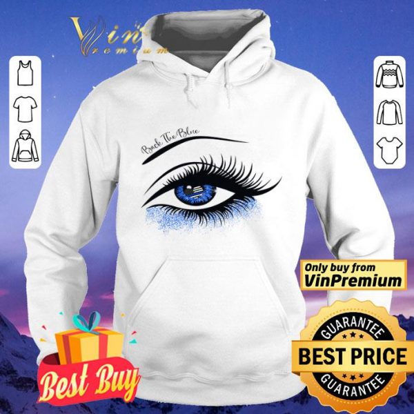 Eye Back The Blue Heart American Flag Thin Blue Line shirt