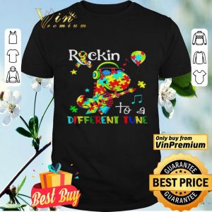 Rockin to a different tune autism shirt