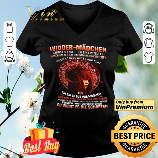 Widder Mädchen Ich Bin Ein Engel Ich Bin Ein Teufel Manchmal Bin shirt