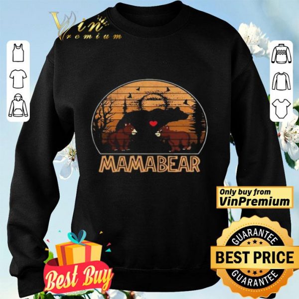 Mama Bear Vintage Sunset Mother Day shirt