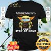 Baby Yoda face mask hug amazon.com I can’t stay at home shirt