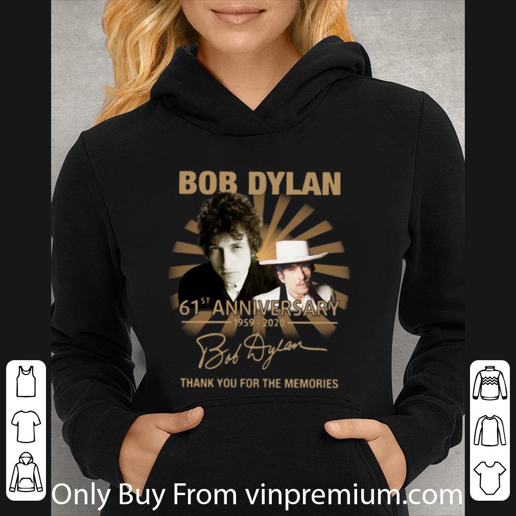 Bob Dylan 61st Anniversary Thank You For The Memories Signature Shirt 4 - Bob Dylan 61st Anniversary Thank You For The Memories Signature Shirt